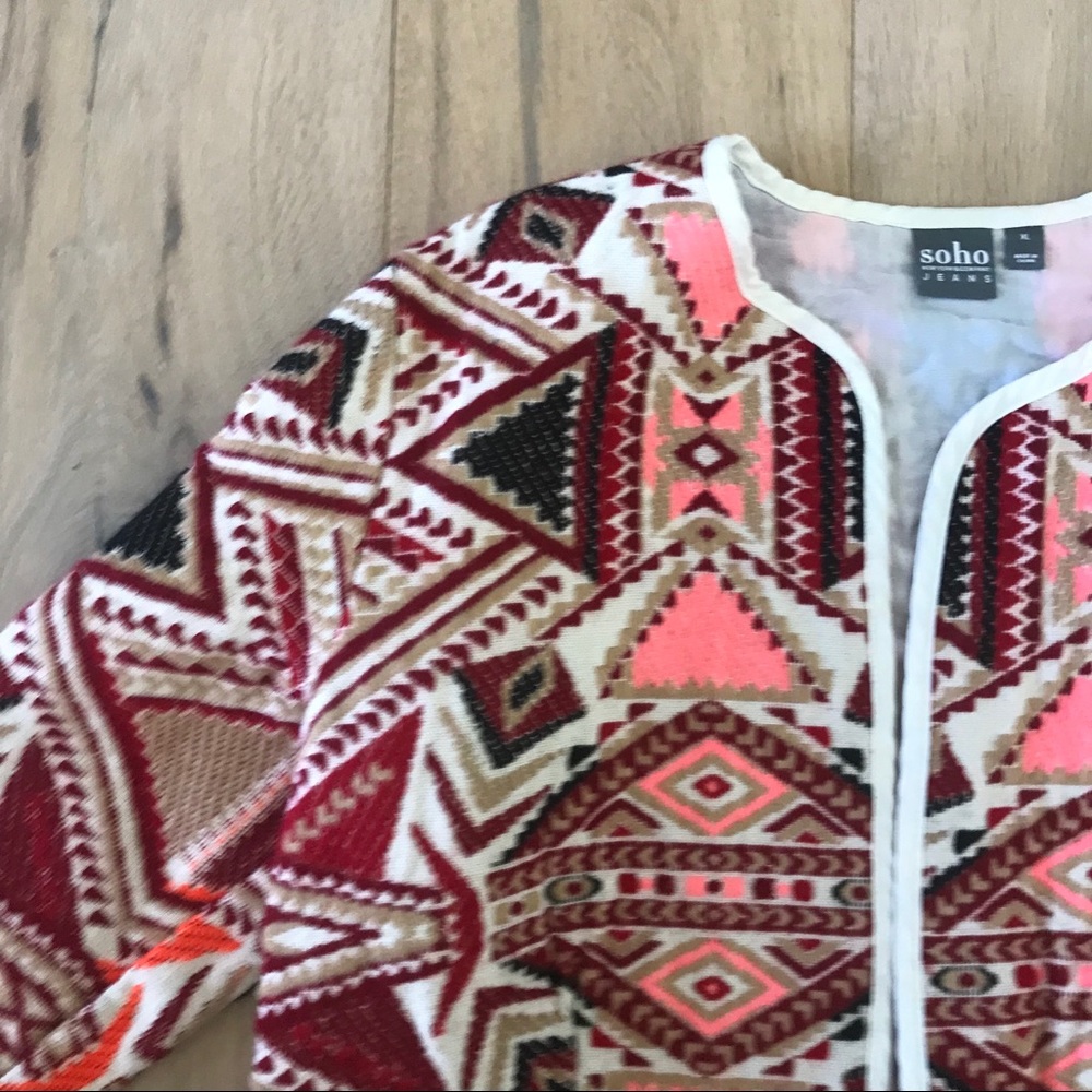 Aztec Pattern Blazer - image 3